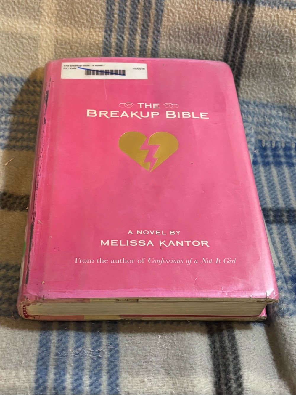 Pink The Breakup Bible by Melissa Kantor - hardcover- library withdrawal